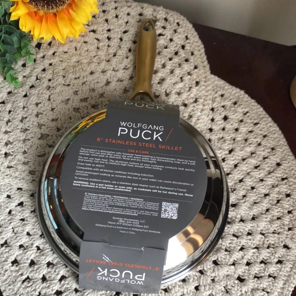 Wolfgang Puck 8” Stainless Steel Skillet